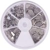304 Stainless Steel Stamping Blank Tag Pendants Sets STAS-PH0007-01-2