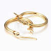 304 Stainless Steel Hoop Earrings EJEW-H344-02G-2