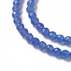 Natural Blue Agate Beads Strands G-F596-12C-4mm-3