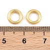 Brass Micro Pave Clear Cubic Zirconia European Beads KK-CBA78C7-07G-3