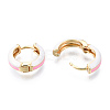 Brass Huggie Hoop Earrings EJEW-S209-07-5