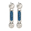 304 Stainless Steel Enamel Stud Earrings EJEW-S229-15P-07-1