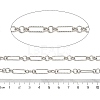 Alloy Oval Link Chains LCHA-L002-06P-2