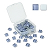 60Pcs Transparent Glass Cabochons GLAA-YW0003-65-12-1