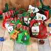 7Pcs 7 Style Christmas Non-woven Fabrics Candy Bags Decorations ABAG-SZ0001-16-5