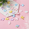 24Pcs 12 Style Spray Painted Alloy Pendants FIND-TA0002-55-5