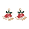 Christmas Alloy Enamel Pendants FIND-I067-02KCG-04B-1