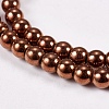Electroplate Non-magnetic Synthetic Hematite Beads Strands G-J169A-4mm-01-3