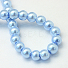 Baking Paint Pearlized Glass Pearl Round Bead Strands HY-Q003-6mm-24-4