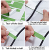 10Pcs 10 Colors Paper Self-Adhesive Stickers DIY-SP0006-12-3