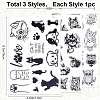 CRASPIRE 2 Sheets 2 Styles PVC Plastic Stamps DIY-CP0010-06B-2