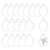Transparent Acrylic Disc Pendants TACR-NB0001-07B-1