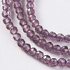 Glass Beads Strands EGLA-E057-02B-19-3