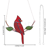 Iron Hummingbird Pendant Decorations AJEW-WH0261-87-2