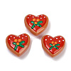 Handmade Heart Lampwork Beads Strands LAMP-P069-04B-02-2