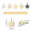 CHGCRAFT 70Pcs 5 Colors 304 Stainless Steel Pendants STAS-CA0001-67-2