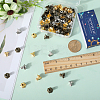 90Pcs 3 Color Alloy Bead Caps FIND-SC0005-94-3