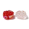 Transparent & Crackle Acrylic Beads MACR-G064-04-2