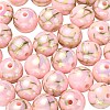 UV Plating Rainbow Iridescent Acrylic Beads PACR-E001-02D-1