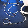 Chic 925 Sterling Silver Ring Bracelets BJEW-BB03040-3