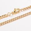 Eco-Friendly Rack Plating Brass Chain Necklaces MAK-J016-02G-A3.0-FF-1