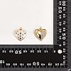 10Pcs Brass Micro Pave Cubic Zirconia Pendants KK-SZ0005-85-8