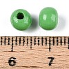 Spray Painted Round Natural Schima Wood Beads WOOD-A018-6mm-08-3
