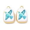 Printed Brass Pendants KK-CBAF9BC-12G-2