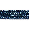 Electroplate Glass Beads Strands GLAA-H021-01A-FP03-2