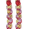 Electroplate Baking Paint Transparent Glass Beads Strands GL-CBA17FF-01-3