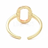 Brass Enamel Cuff Rings RJEW-P023-19G-4