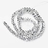 Electroplate Transparent Glass Beads Strands X-EGLA-A034-T4mm-M16-2