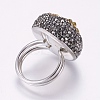304 Stainless Steel Rings RJEW-E059-16-3