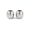 Tarnish Resistant 304 Stainless Steel European Beads LS-STAS-E034-4-3