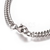 Tarnish Resistant Men's Cuban Link Chain Bracelets BJEW-E369-15C-2