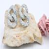 Alloy & Glass Dangle Stud Earrings FS-WG3D9CC-15-1