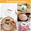 8Pcs Acrylic Heart Yarn Storage Ring TOOL-BC0002-81-6