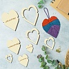 12Pcs 12 Style Wood Hoop Rings Macrame for DIY Craft Making DIY-WH0545-004-5