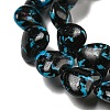 Spray Painted Synthetic Turquoise Beads Strands G-E617-B08-01-4