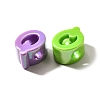 UV Plating Opaque Acrylic European Beads SACR-Z007-01Q-2