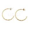 304 Stainless Steel C-Shaped Stud Earrings EJEW-R017-02G-01-3