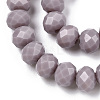 Opaque Solid Color Glass Beads Strands GLAA-L026-6mm-01-01-3