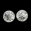 Transparent Spray Painting Crackle Glass Beads GLAA-L046-01A-4