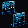 2 Sets Acrylic Earring Display Hanger Rack EDIS-PH0001-42B-8