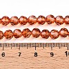 Baking Paint Transparent Glass Beads Strands DGLA-A035-T6mm-A04-5