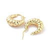Brass Hoop Earrings EJEW-H301-01G-08-2