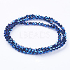 Electroplate Glass Beads Strands EGLA-J026-3mm-F18-3
