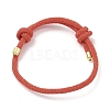 Adjustable Nylon Round Milan Cord Slider Bracelet Making FB-H001-01G-05-1