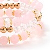 Multi-layered Stretch Beaded Bracelets Sets BJEW-JB05755-02-2