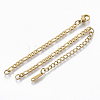304 Stainless Steel Figaro Chain Bracelets Making STAS-S105-JN962-2-4